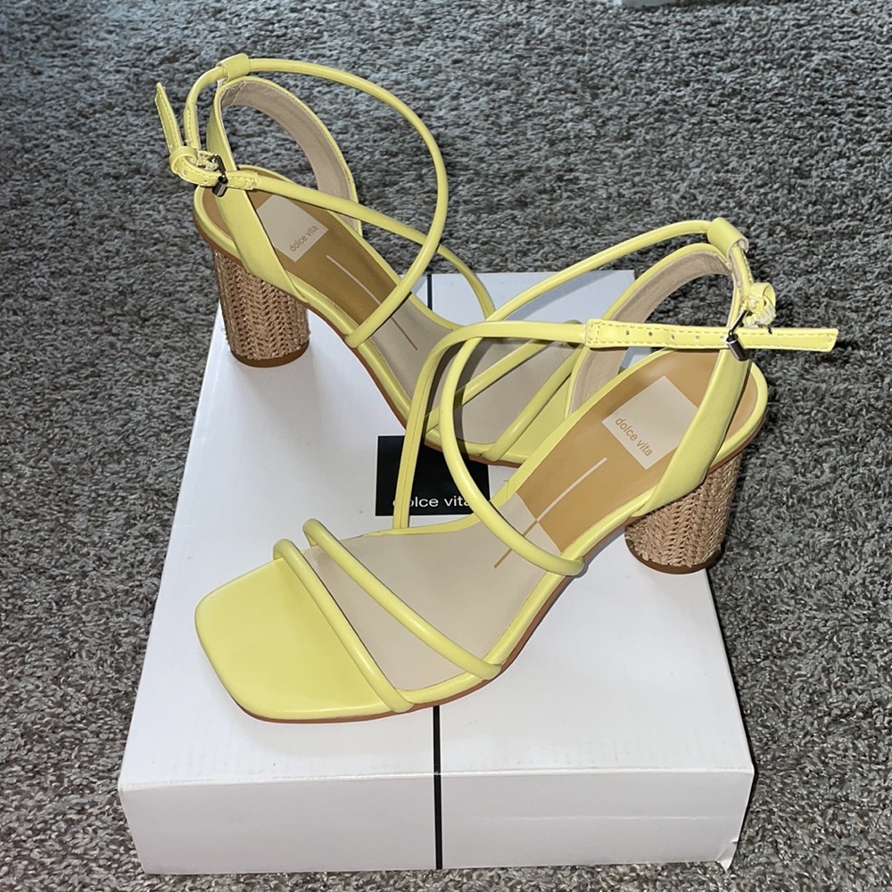 Dolce Vita yellow heels